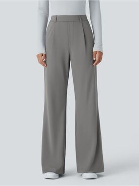 Halara Flex™ DayStretch High Waisted Pocket Work Flare Pants in Silent Storm